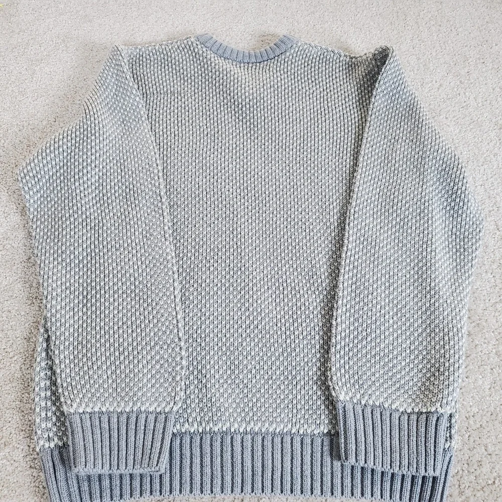 Gymboree Youth Boy's‎ Sweater SZ L 10-12 Gray & White V-neck Long Sleeve NWTG